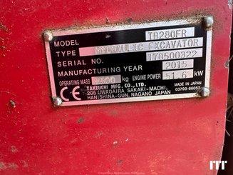 Mini excavator Takeuchi TB 280 FR - 6